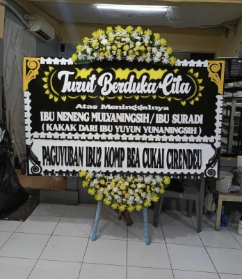 Papan Bunga di Tirtajaya Sukmajaya